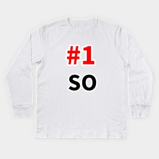 number one strikeouts Kids Long Sleeve T-Shirt